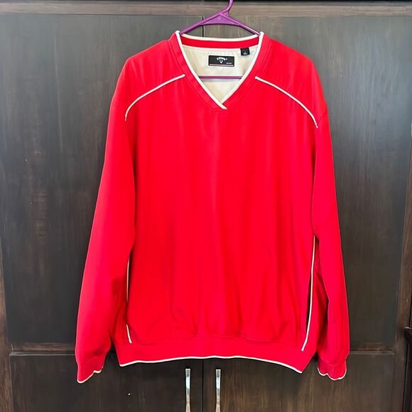 Callaway Golf Red Pull Over Jacket Large - Picture 2 of 5
